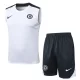 25-26 CHE White Tank top and shorts suit #D2573