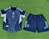 25-26 Algeria Royal blue Special Edition Kids Player Version Soccer Jersey (球员童装)