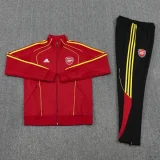 25-26 Man Utd Black Red Jacket Tracksuit #05