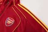 25-26 Man Utd Black Red Jacket Tracksuit #05
