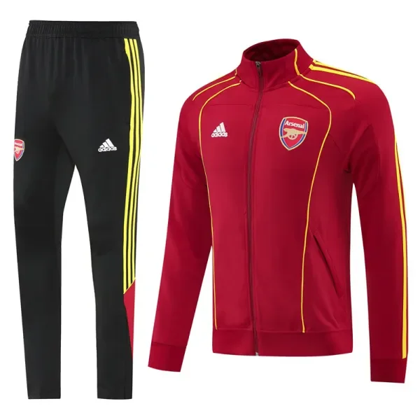 25-26 Man Utd Black Red Jacket Tracksuit #05