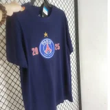 2025 PSG Royal blue High Quality Casual T-shirt 宝蓝人名版