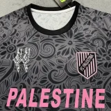 25-26 Palestina FC Grey Black Training shirts (英文广告)