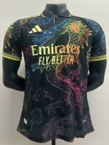 25-26 RMA Black Special Edition Player Version Training shirts (翻领龙)