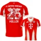25-26 Bayern Home Muller #25 Print Photo Number Fans Soccer jersey