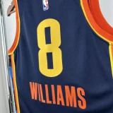 24-25 OKC Thunder WILLIAMs #8 Black City Edition Top Quality Hot Pressing NBA Jersey