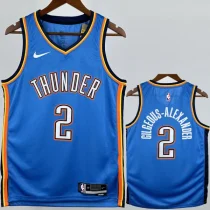 22-23 OKC Thunder GILGEOUS-ALEXANDER #2 Blue Top Quality Hot Pressing NBA Jersey