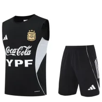 25-26 Argentina Black Tank top and shorts suit