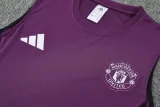 25-26 Man Utd Purple Tank top and shorts suit