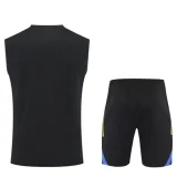 25-26 Man Utd Black Tank top and shorts suit