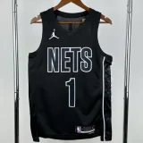 22-23 NETS RUSSELL #1 Black Top Quality Hot Pressing NBA Jersey (Trapeze Edition)飞人版