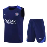 25-26 PSG Royal blue Tank top and shorts suit