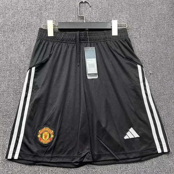 25-26 Man Utd Black Shorts Pants