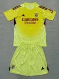 25-26 Benfca Yellow Goalkeeper Kids Soccer Jersey