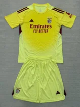25-26 Benfca Yellow Goalkeeper Kids Soccer Jersey