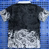 25-26 RMA Black Polo short sleeve (三叶龙)有领