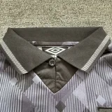 1990 England Grey Black Kids Retro Soccer Jersey