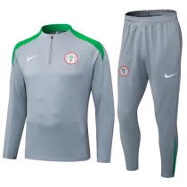 25-26 Nigeria Grey Half Pull Tracksuit (半拉链)