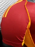 25-26 Roma Home Player Version Soccer Jersey