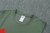 25-26 Bayern Army green Tank top and shorts suit