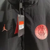 25-26 PSG Jordan Black Windbreaker