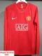 2007-2008 Man Utd Home Player Version 长袖球员 Long Sleeve Retro Soccer jersey