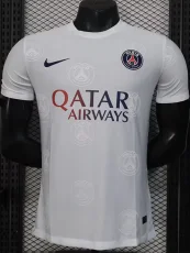 25-26 PsG White Special Edition Player Version Training shirts (队标印花)