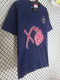 2025 PSG Royal blue XO High Quality Casual T-Shirt 宝蓝