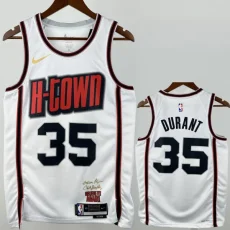 24-25 ROCKETS DURANT #35 White city Edition Top Quality Hot Pressing NBA jersey