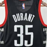23-24 Rockets DURANT #35 Black Top Quality Hot Pressing NBA Jersey (Trapeze Edition)人版