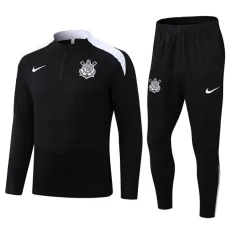 25-26 Corinthians Black Half Pull Tracksuit (半拉链)