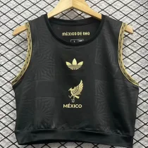2025-26 Mexico Gold Cup Black Women Yoga Vest (女)