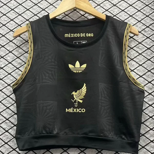 2025-26 Mexico Gold Cup Black Women Yoga Vest (女)