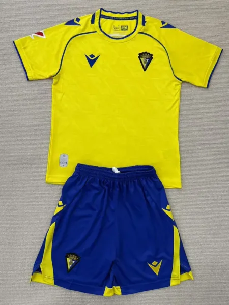 25-26 Cadiz Home Kids Soccer Jersey