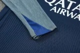 25-26 PSG Royal blue Half Pull Tracksuit (半拉链)