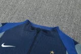 25-26 PSG Royal blue Half Pull Tracksuit (半拉链)
