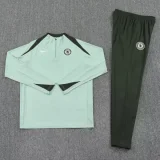 25-26 CHE Light green Half Pull Tracksuit (半拉链)