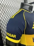 25-26 Boca Juniors Home Player Version Soccer Jersey(全广告)
