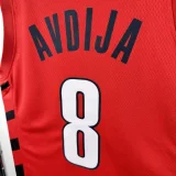 22-23 TRAIL, BLAZERS AVDIjA #8 Red Top Quality Hot Pressing NBA Jersey (Trapeze Edition)飞人版