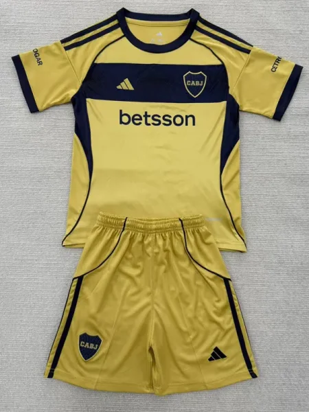 25-26 Boca Juniors Away Kids Soccer Jersey