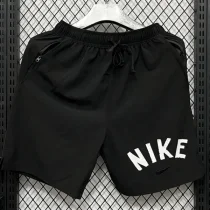 D703 NK Black Casual Short Pants