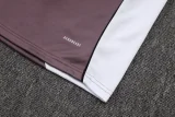 25-26 Man Utd Grey purple Half Pull Tracksuit #B2550(半拉链)