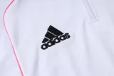 25-26 JUV White Half Pull Tracksuit #B2552(半拉链)