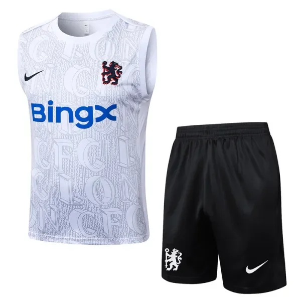 25-26 CHE White Tank top and shorts suit #D25121