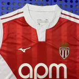 25-26 Monaco Home Fans Soccer Jersey