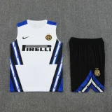 25-26 INT White Tank top and shorts suit