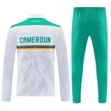 25-26 Cameroon White Half Pull Tracksuit (半拉链)
