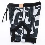 C2502 Jordan Black white Casual Short Pants #破冰斑白