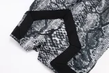 C2448 Jordan Black Casual Short Pants #蛇纹迷彩