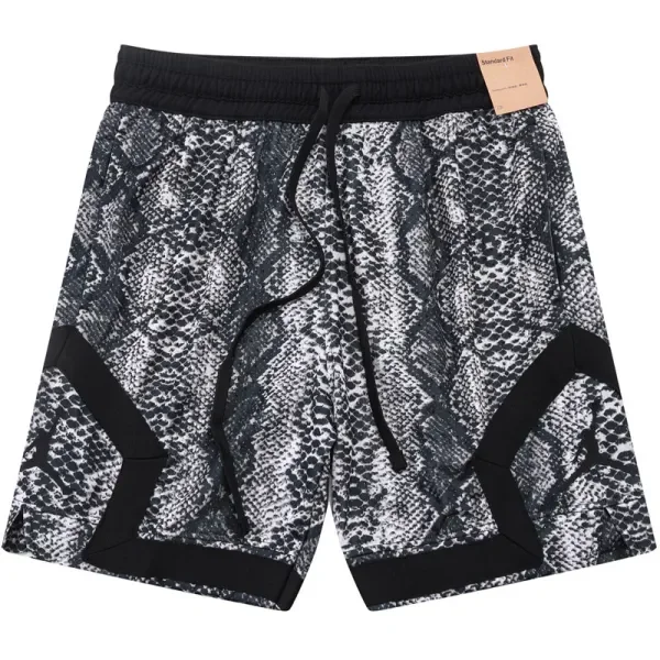 C2448 Jordan Black Casual Short Pants #蛇纹迷彩